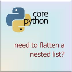 qvread python flatten list